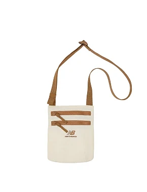 Сумка через плече New Balance Urban Sling Bag бежева текстильна - фото  - Miraton