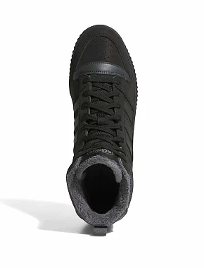Чоловічі черевики Adidas BREAK START MID WINTERIZED чорні з екошкіри - фото 1 - Miraton