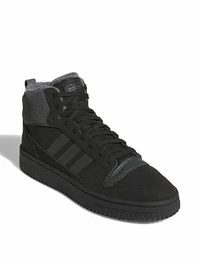 Чоловічі черевики Adidas BREAK START MID WINTERIZED чорні з екошкіри - фото 3 - Miraton