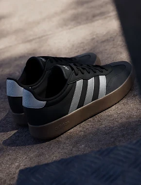Жіночі кеди Adidas BARREDA чорні шкіряні - фото 4 - Miraton