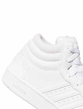Женские ботинки Adidas HOOPS MID CLASSIC белые из экокожи - фото 7 - Miraton