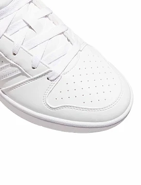 Женские ботинки Adidas HOOPS MID CLASSIC белые из экокожи - фото 8 - Miraton