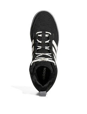 Чоловічі черевики Adidas HOOPS 4.0 MID WINTERIZED чорні з екошкіри - фото 1 - Miraton
