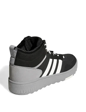 Чоловічі черевики Adidas HOOPS 4.0 MID WINTERIZED чорні з екошкіри - фото 3 - Miraton