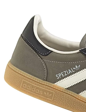 Мужские кеды Adidas HANDBALL SPEZIAL коричневые кожаные - фото 4 - Miraton