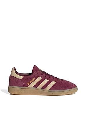 Женские кеды Adidas HANDBALL SPEZIAL W бордовые кожаные - фото  - Miraton