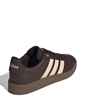 Чоловічі кеди Adidas GRAND COURT BASE 3.0 коричневі з екошкіри - фото 3 - Miraton
