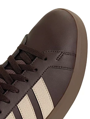 Чоловічі кеди Adidas GRAND COURT BASE 3.0 коричневі з екошкіри - фото 6 - Miraton