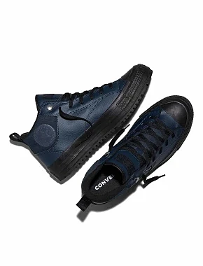 Чоловічі черевики Converse Chuck Taylor All Star Malden Street Boot чорні з екошкіри - фото 3 - Miraton