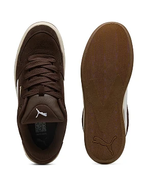 Женские кеды PUMA Park Lifestyle II SD коричневые кожаные - фото 1 - Miraton