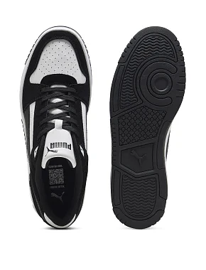 Мужские кеды PUMA Rebound Slam SD черные кожаные - фото 1 - Miraton