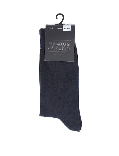 Мужские носки высокие MIRATON хлопковые синие - фото 1 - Miraton