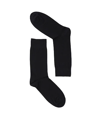 Чоловічі шкарпетки високі MIRATON бавовняні чорні (M-C-CF2 2 pairs) - фото 2 - Miraton