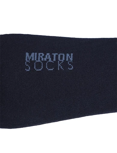 Мужские носки короткие MIRATON хлопковые синие - фото 3 - Miraton