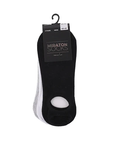 Мужские носки короткие MIRATON хлопковые разноцветные - фото 1 - Miraton