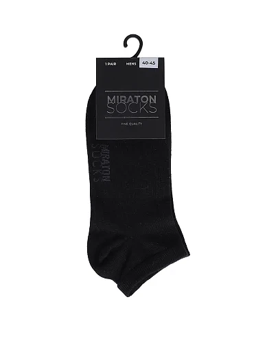 Мужские носки MIRATON хлопковые черные - фото 1 - Miraton