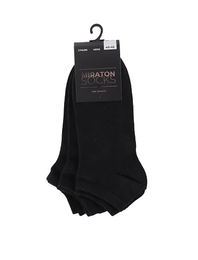 Мужские носки MIRATON хлопковые черные - фото 1 - Miraton