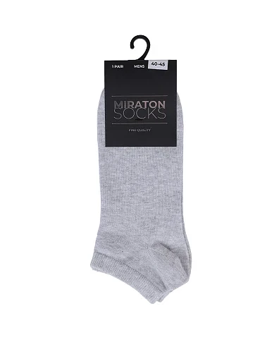 Мужские носки MIRATON хлопковые серые - фото 1 - Miraton