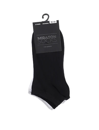 Женские носки MIRATON хлопковые белые - фото 1 - Miraton
