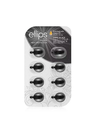 Масло для волос Ellips ночное сияние с ореховым маслом кукуи и маслом алоэ вера, 8x1мл - фото 1 - Miraton
