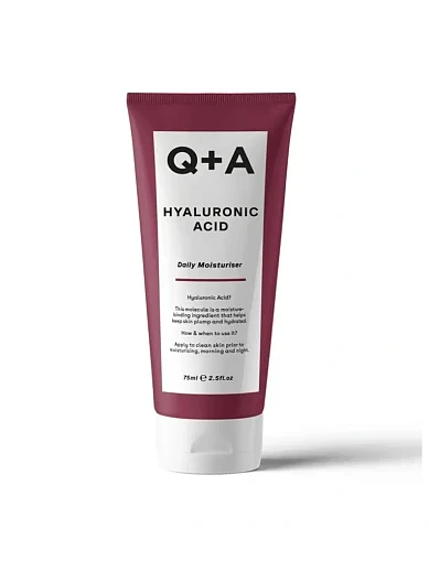 Зволожуючий крем з гіалуроновою кислотою Q+A Hyaluronic Acid Daily Moisturiser, 75ml - фото 1 - Miraton