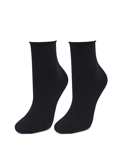 Мужские носки высокие Marilyn хлопковые черные - фото 1 - Miraton