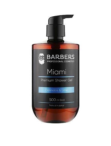 Гель для душу Barbers Miami 500 мл - фото 1 - Miraton