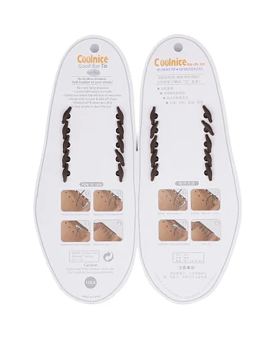 Шнурки коричневі класика 45 (5+5)(KL-1501 Шнурки коричн 45) - фото 2 - Miraton