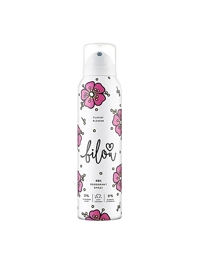 Дезодорант - спрей Bilou Deodorant Spray Flashy Flower 150 мл(Дезодорант - спрей Bilou Deodorant Spray Flashy Fl) - фото 1 - Miraton