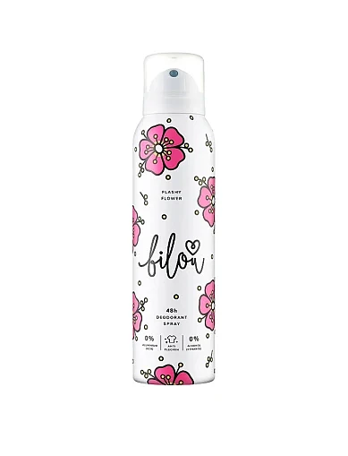 Дезодорант - спрей Bilou Deodorant Spray Flashy Flower 150 мл(Дезодорант - спрей Bilou Deodorant Spray Flashy Fl) - фото 2 - Miraton