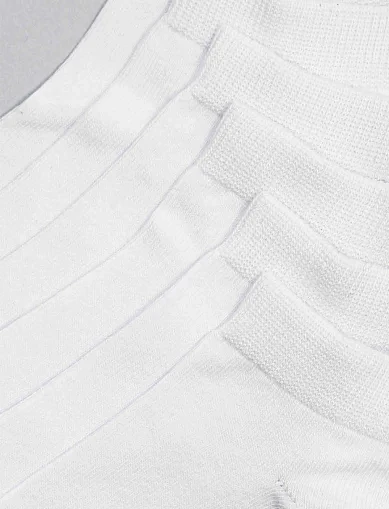 Носки женские хлопковые белые 3 шт. - фото 3 - Miraton