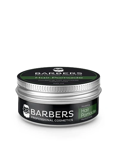 Помада для волосся Barbers Modeling Hair Pomade Medium Hold 100 мл (Помада для волосся Barbers Modeling Hair Pomade Me) - фото 1 - Miraton