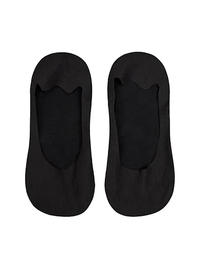 Женские следы Legs 730 Laser Cut Rib Silicone черные - фото 1 - Miraton