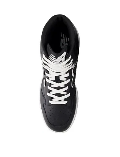 Жіночі черевики хайтопи чорні шкіряні New Balance BB480 (BB480COB) - фото 4 - Miraton