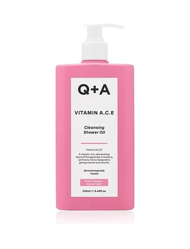 Витаминизированное масло для душа Q+A Vitamin A.C.E, 250 мл - фото 1 - Miraton