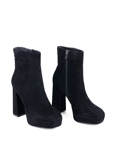 Жіночі черевики Attizzare велюрові чорні (2388-0502-2R) - фото 3 - Miraton