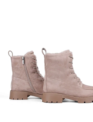 Жіночі черевики Attizzare велюрові бежеві (010-601M-1) - фото 4 - Miraton