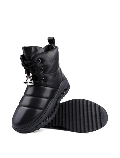 Жіночі черевики MIRATON шкіряні чорні (23126-8) - фото 2 - Miraton