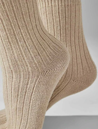 Жіночі високі шкарпетки Legs SOCKS CASHEMERE MERINO коричневі(SCM26 SOCKS CASHEMERE MERINO) - фото 3 - Miraton
