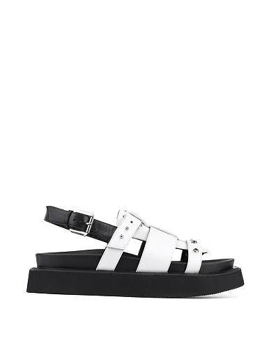 Жіночі сандалі MIRATON шкіряні білі (RY298-W1-1) - фото 1 - Miraton