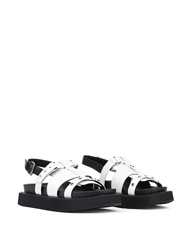 Жіночі сандалі MIRATON шкіряні білі (RY298-W1-1) - фото 3 - Miraton