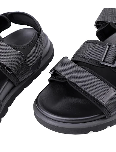 Чоловічі сандалі Miguel Miratez тканинні чорні - фото 5 - Miraton