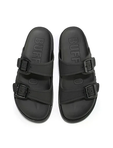 Жіночі шльопанці Buffalo Eve Sol зі штучної шкіри чорні (1611086) - фото 4 - Miraton