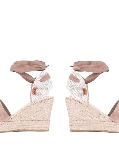 Жіночі босоніжки VIDORRETA замшеві бежеві (06700SRTI4) - фото 2 - Miraton