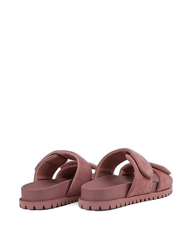 Женские шлепанцы MIRATON велюровые розовые - фото 4 - Miraton