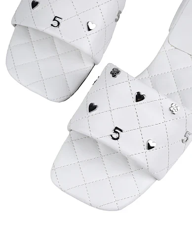 Жіночі шльопанці MIRATON шкіряні білі (TG235030-52) - фото 5 - Miraton