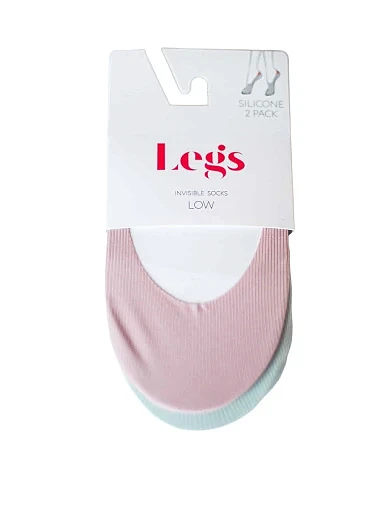 Следы женские из микрофибры зеленые 2 шт. - фото 1 - Miraton