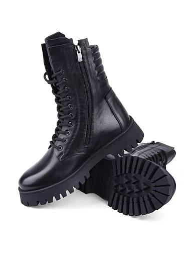 Жіночі черевики Attizzare шкіряні чорні (5013) - фото 2 - Miraton