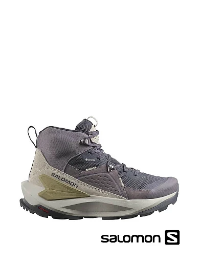 Жіночі черевики Salomon ELIXIR MID GTX зі штучної шкіри чорні з підкладкою з текстилю (S475768) - фото 1 - Miraton