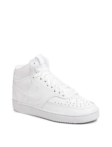 Жіночі кеди Nike Court Vision Mid з екошкіри білі (CD5436-100) - фото 2 - Miraton